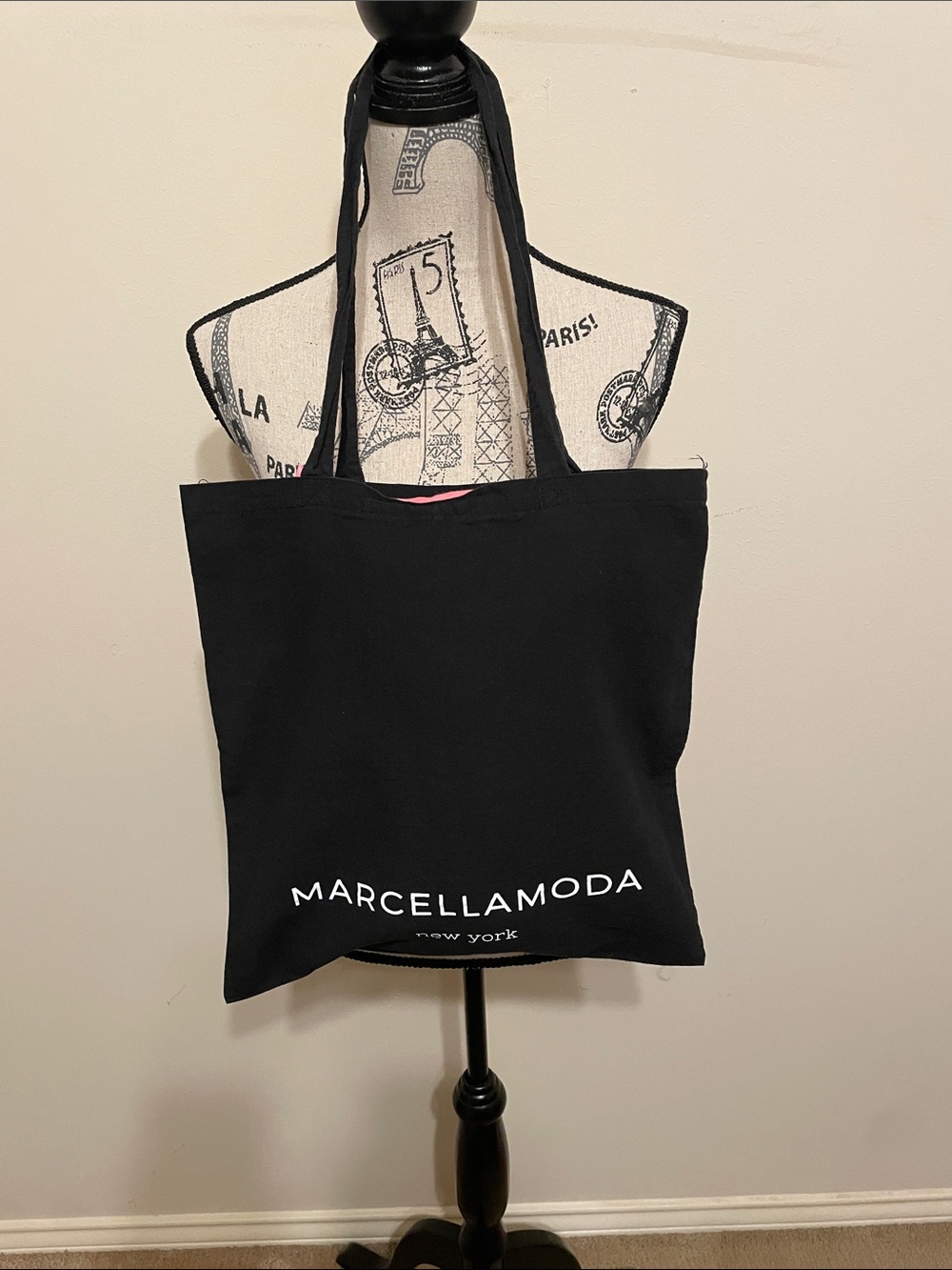 Black Cotton Tote Bag